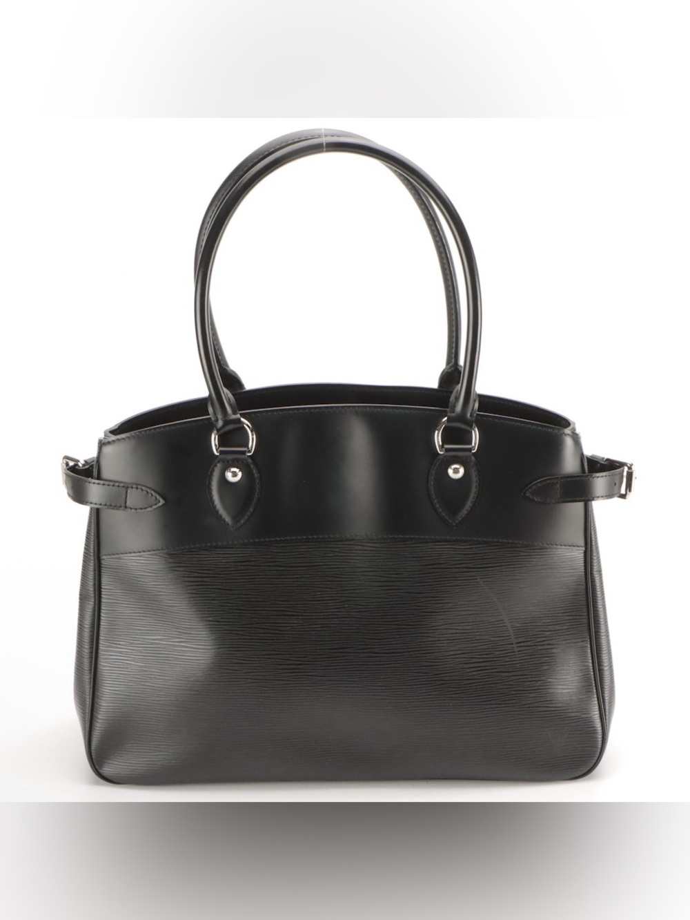 Louis Vuitton Women's Noir Black Epi Leather Passy PM Tote Handbag